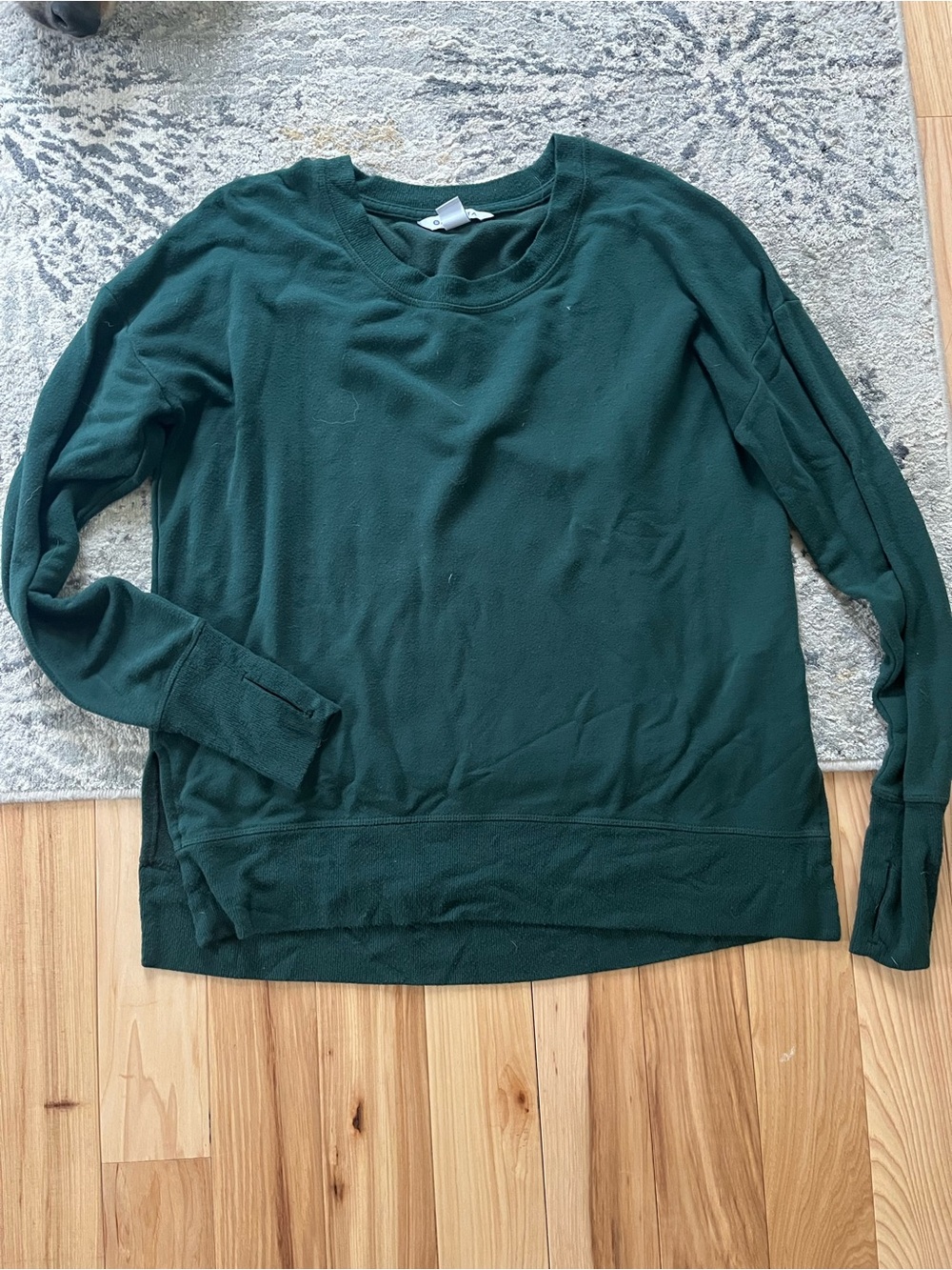 Athleta Deep Green Pullover Crewneck